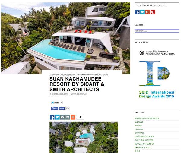 A as Architecture Suan Kachamudee Resort 9PM Asia article